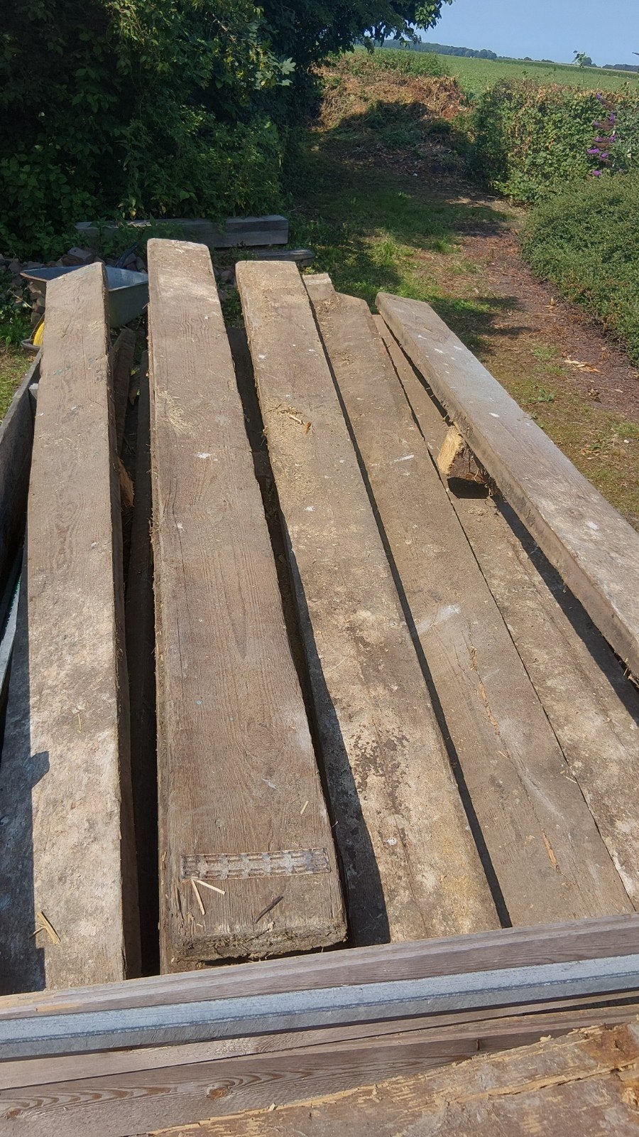 Mooie >75 jaar oude goede grenen planken 250x19x5, Doe-het-zelf en Verbouw, Hout en Planken, Ophalen, Minder dan 25 mm, Grenen