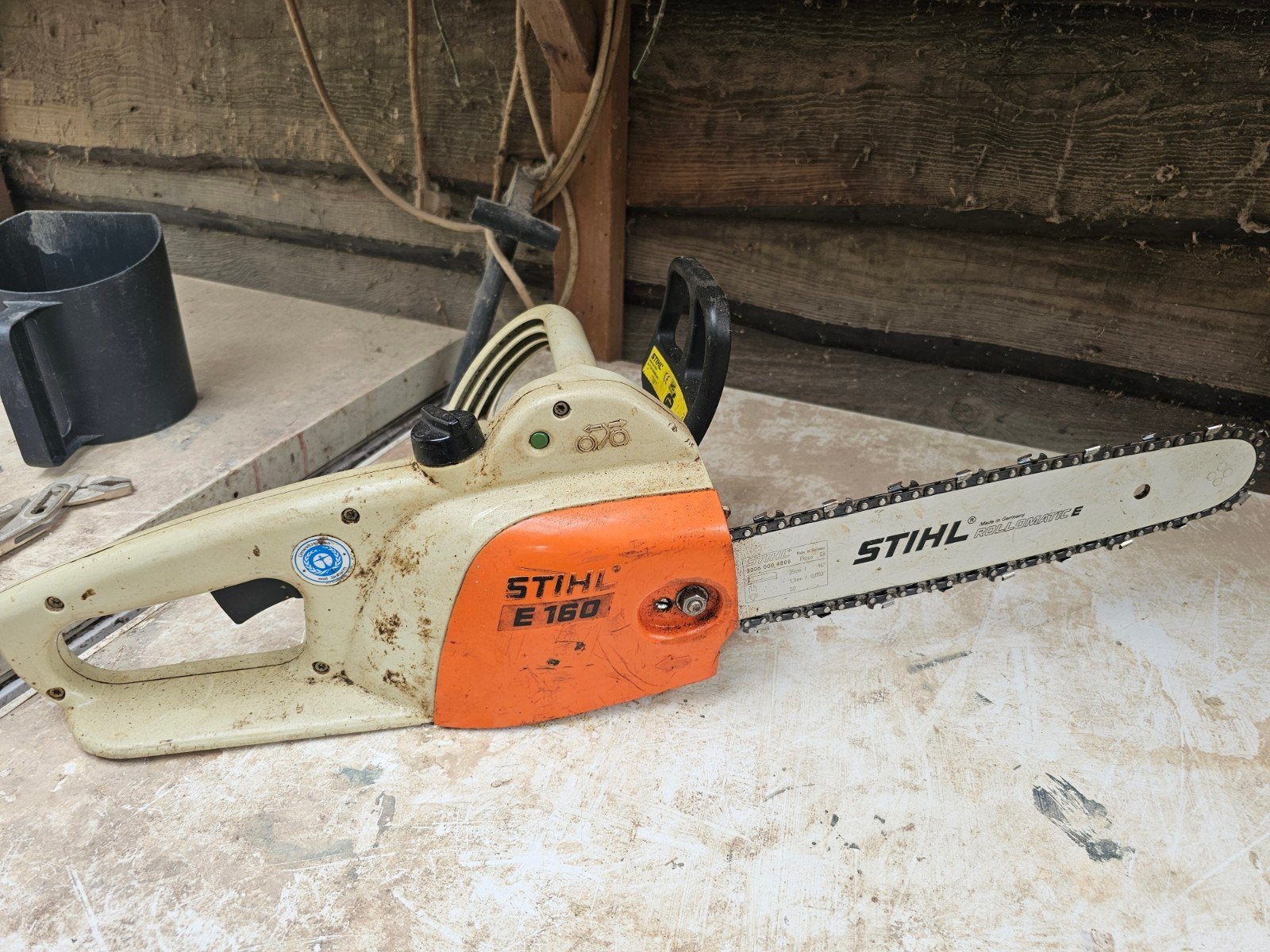 Stihl e160 kettingzaag, Ophalen, Gebruikt, Stihl