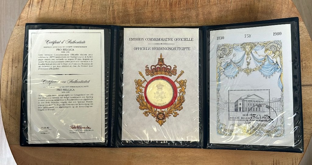 150 jaar onafhankelijkheid Belgie Zilveren penning, Ophalen of Verzenden, Zilver