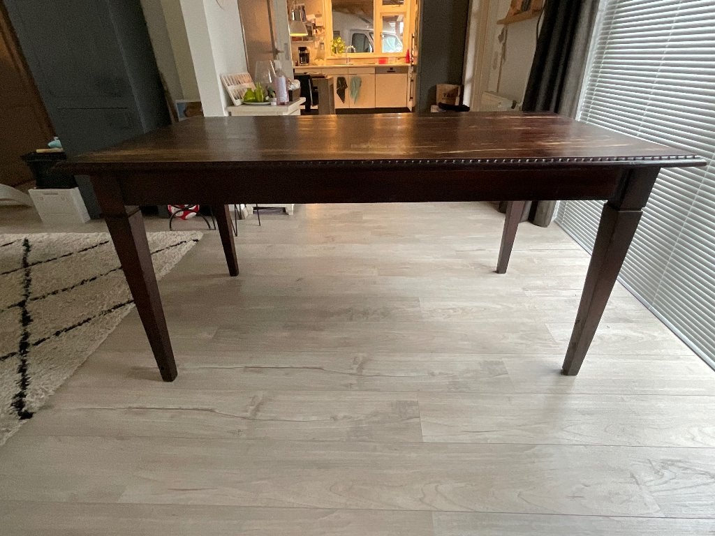 Tafel, Huis en Inrichting, Tafels | Eettafels, Ophalen, Gebruikt, Koloniaal, 50 tot 100 cm