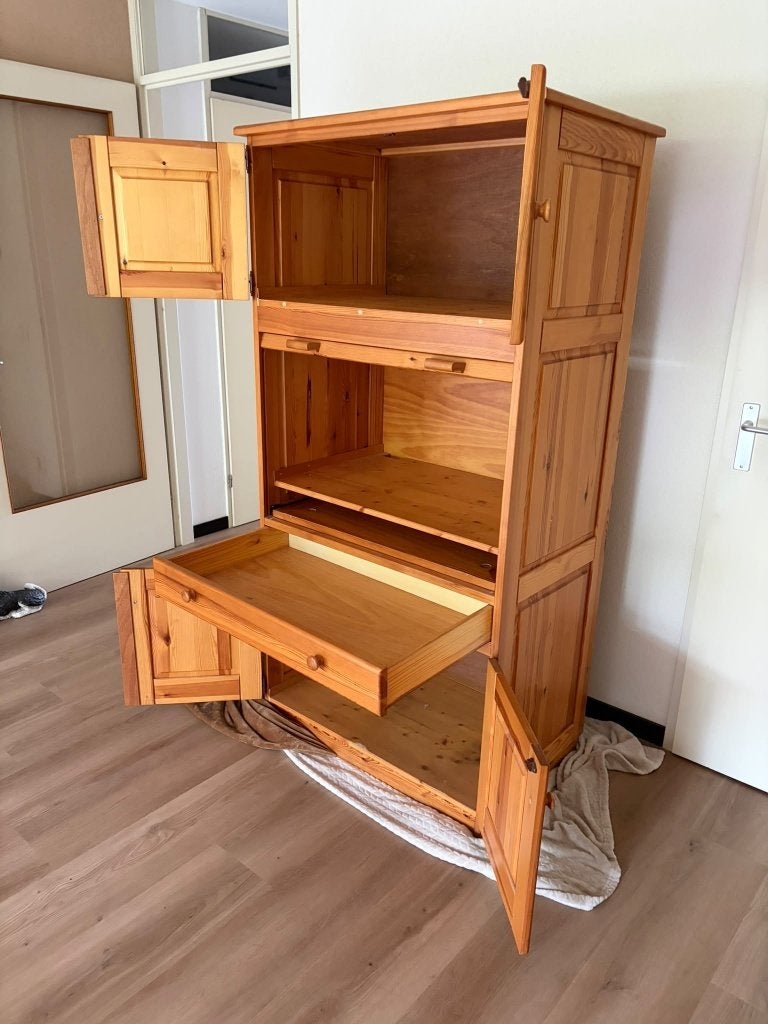 GRENEN KAST/SECRETAIRE, Ophalen, Gebruikt