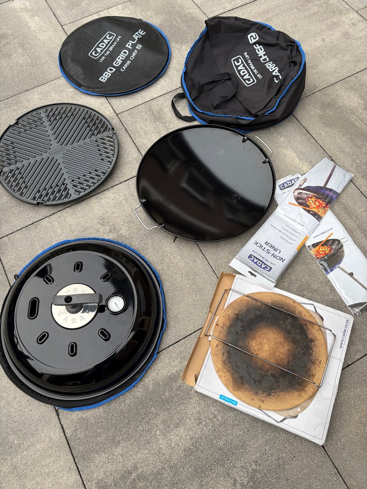 Cadac Carri Chef 2  barbecue accessoires en pizzasteen, Ophalen of Verzenden, Gebruikt