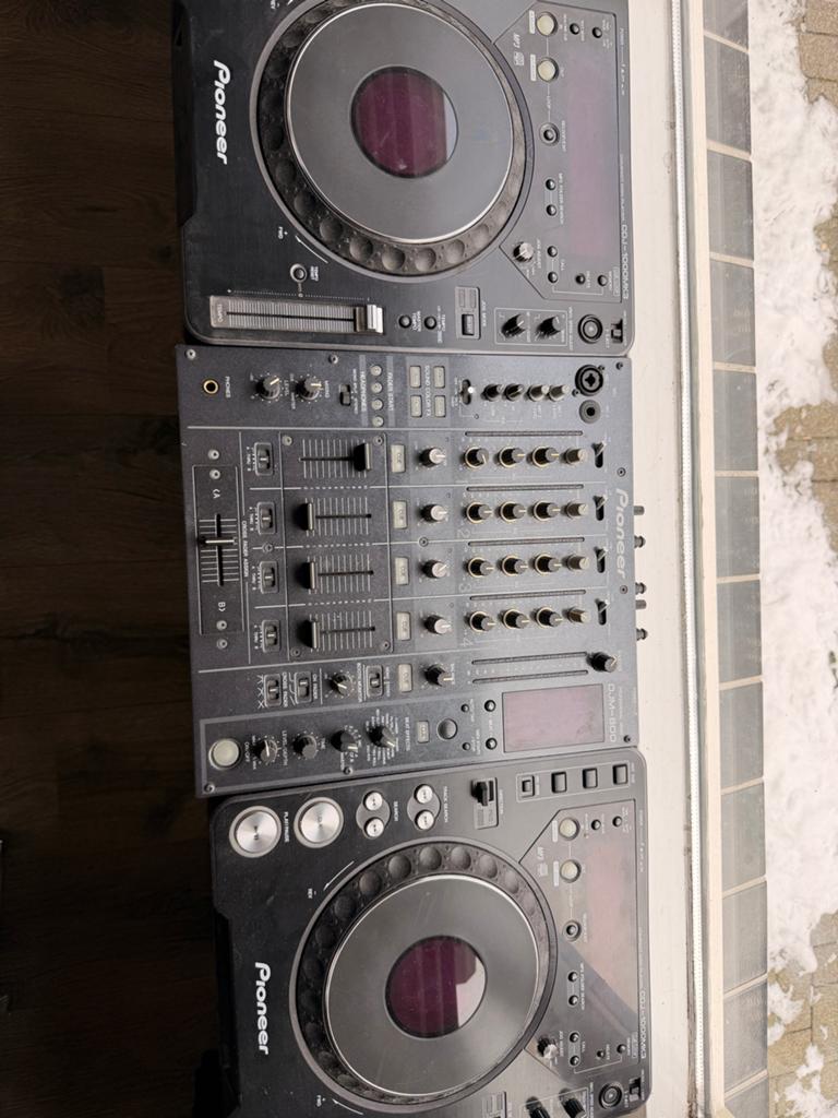 Pioneer DJ-set: 2x CDJ-1000MK3 & DJM-800 met koffers, Ophalen, Gebruikt, Dj-set, Pioneer