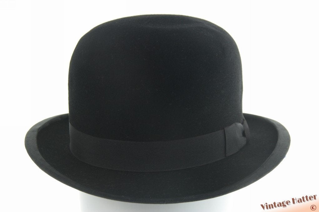 Antieke bolhoed Compagnie Anglaise Aeroleger zwart vilt 57, Antiek en Kunst, Antiek | Kleding en Accessoires, Ophalen of Verzenden