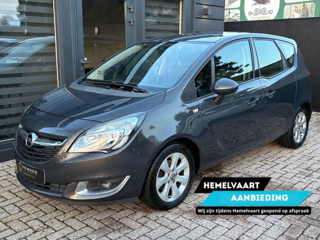 Opel Meriva 1.4 Business+ | Airco Pdc Lm-velgen, Auto diversen, Ophalen, 1398 cc, Zilver of Grijs, Benzine