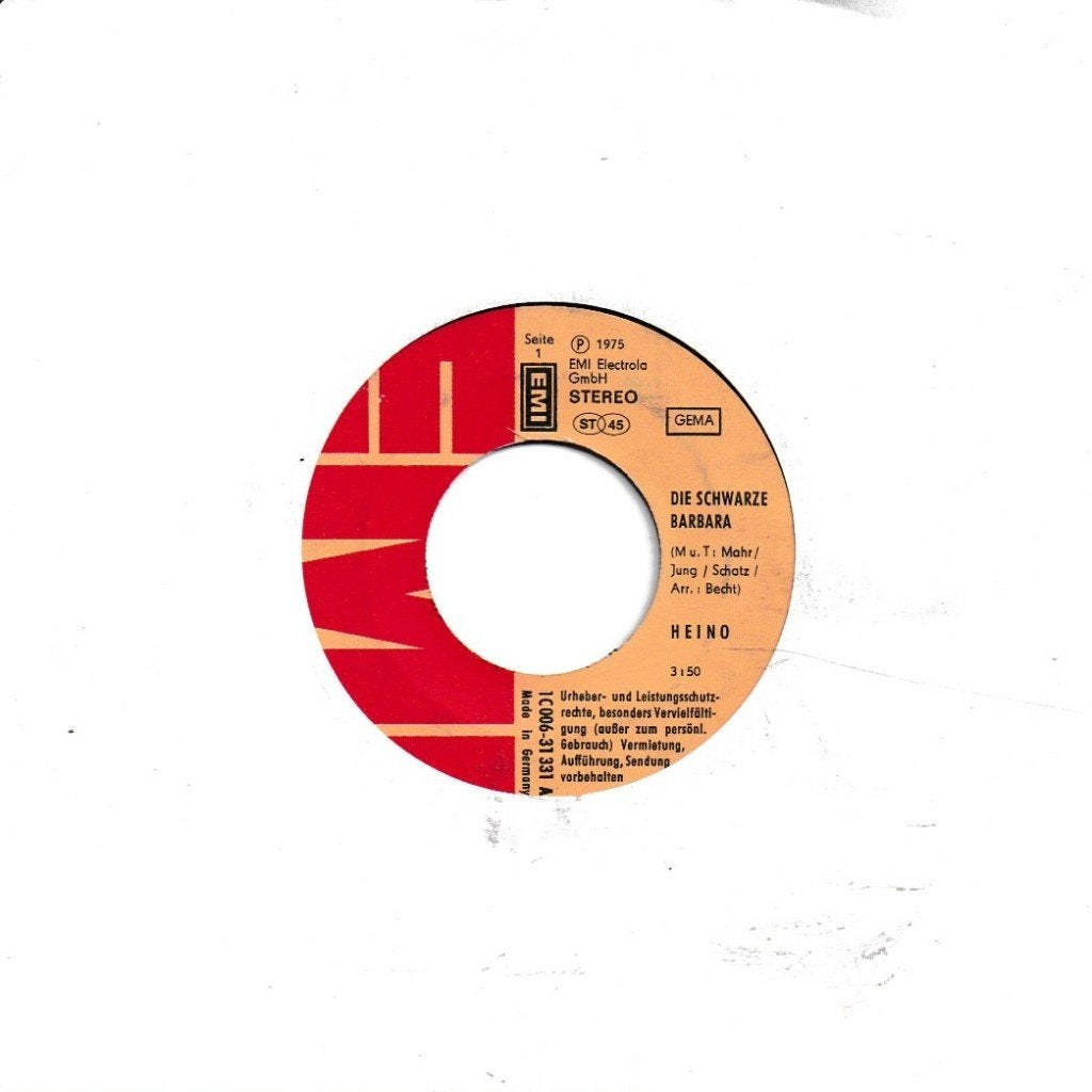 Heino - Die schwarze Barbara, Ophalen of Verzenden, Gebruikt, 7 inch, Pop