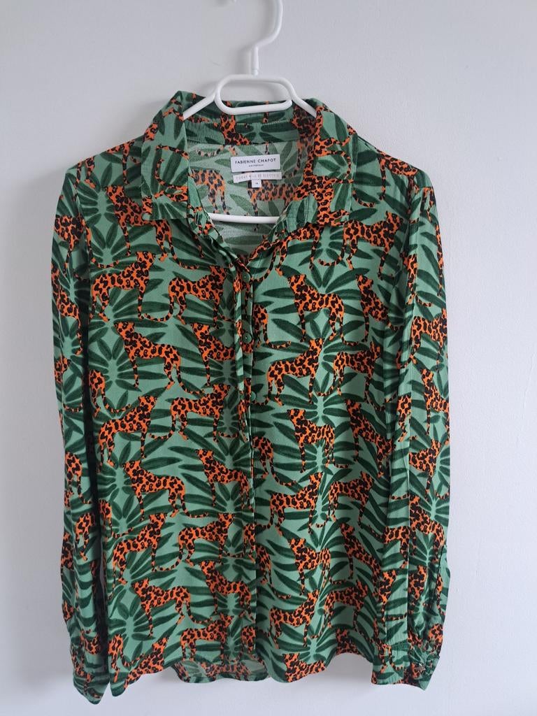 Fabienne Chapot Blouse met Luipaardprint - Maat M, Maat 38/40 (M), Ophalen of Verzenden, Zo goed als nieuw, Fabienne Chapot