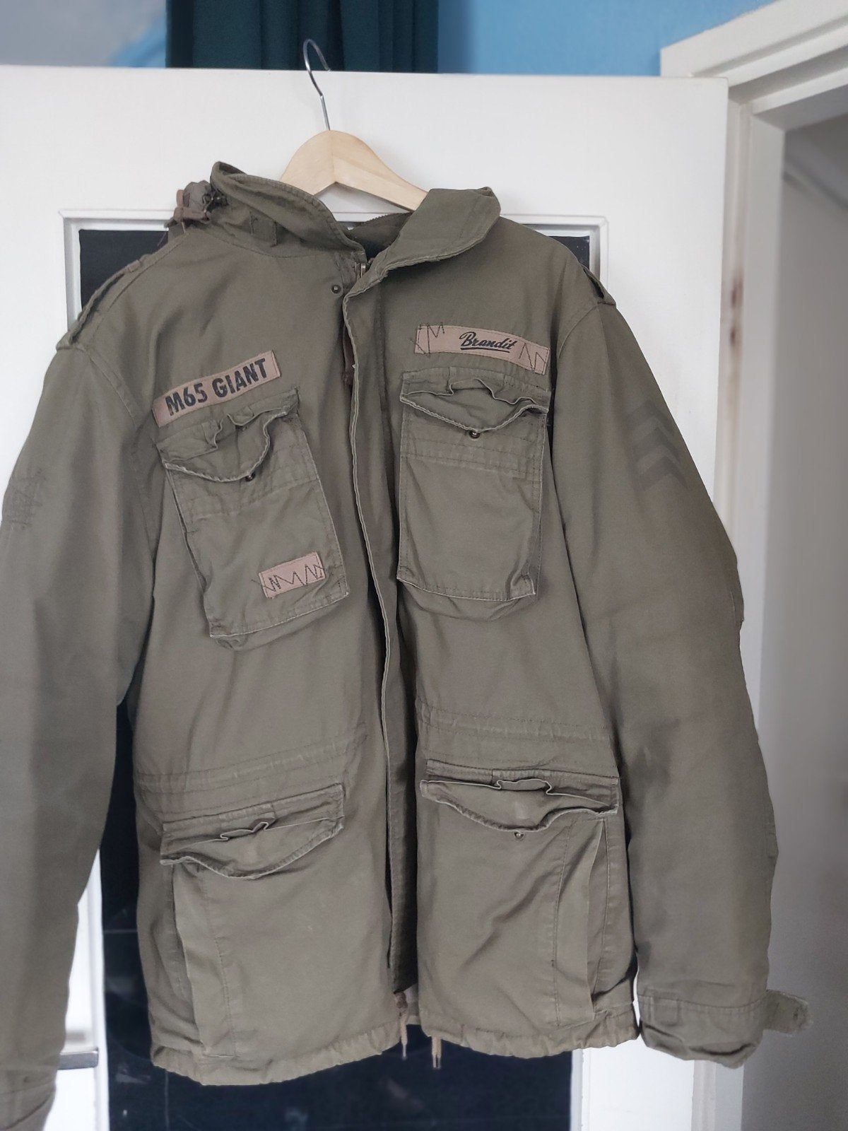 Brandit M65 Giant Winterjas - Olijfgroen, Maat L, Kleding | Heren, Ophalen, Maat 52/54 (L), Gedragen, Brandit