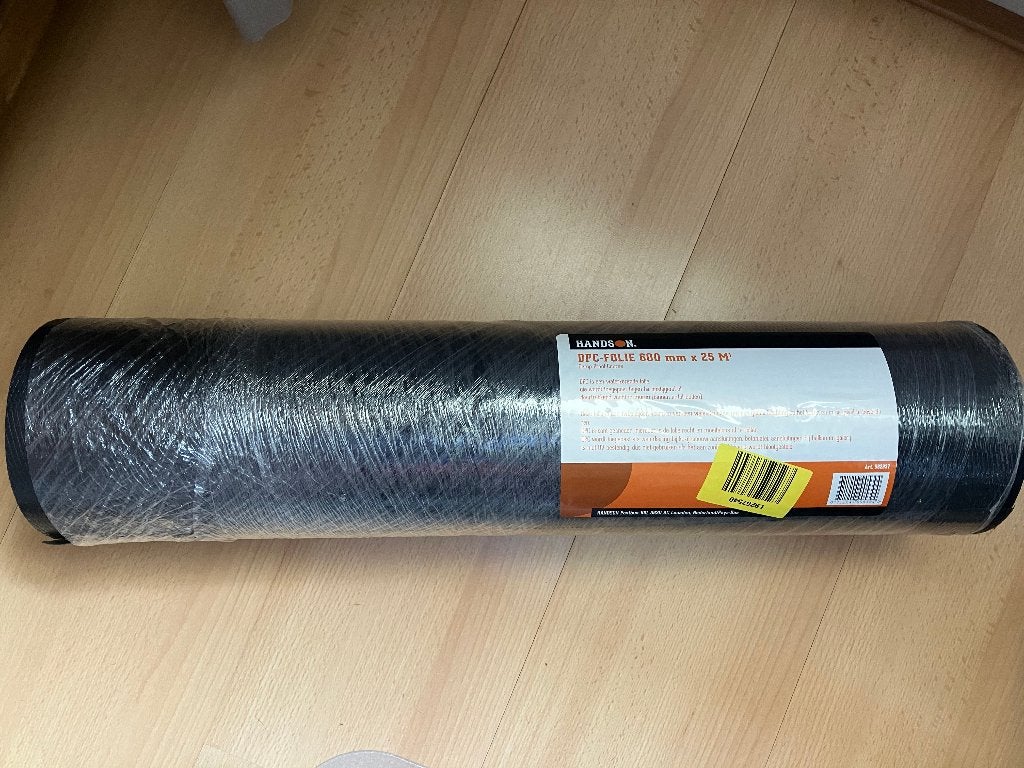 Handson waterkerende DPC-folie 600mm x 25m, 3 rollen., Ophalen, Nieuw, 250 mm of meer