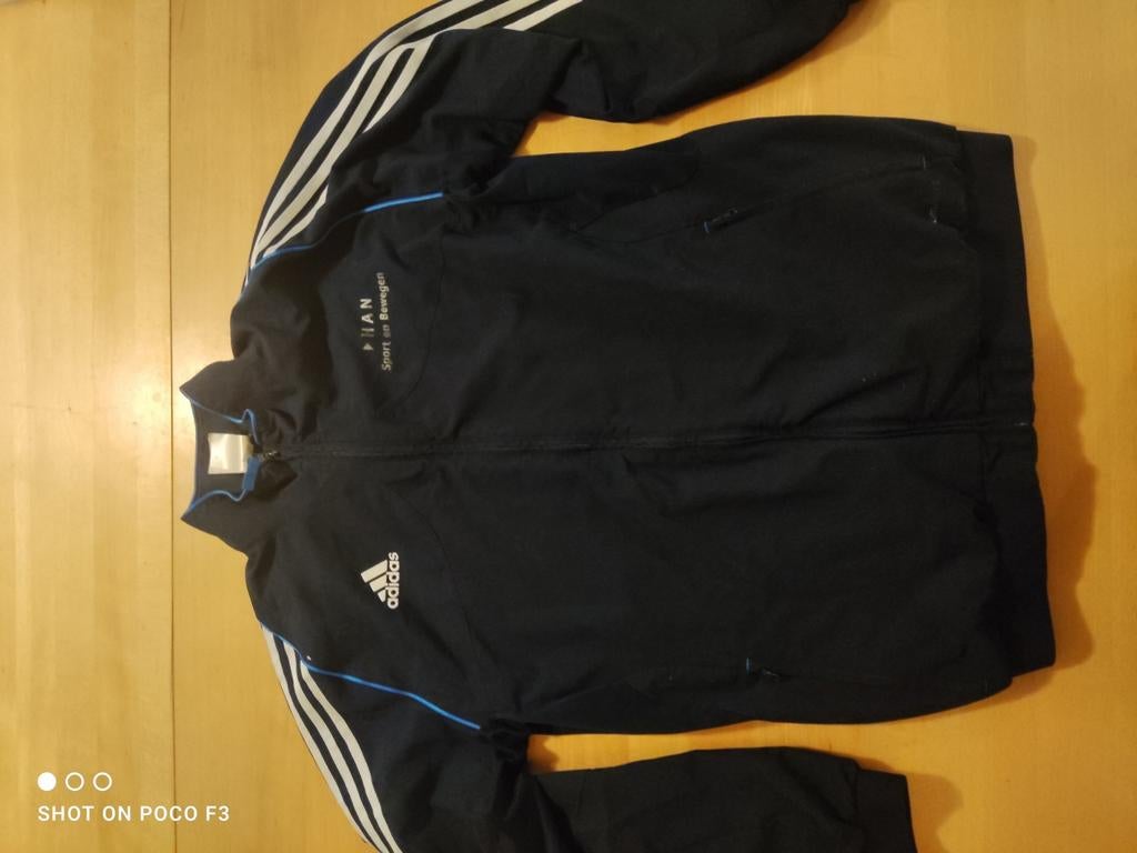 Adidas trainingsjack HAN Sport en Bewegen (L), Kleding | Heren, Sportkleding, Gedragen, Algemeen, Maat 52/54 (L), Blauw, Ophalen of Verzenden