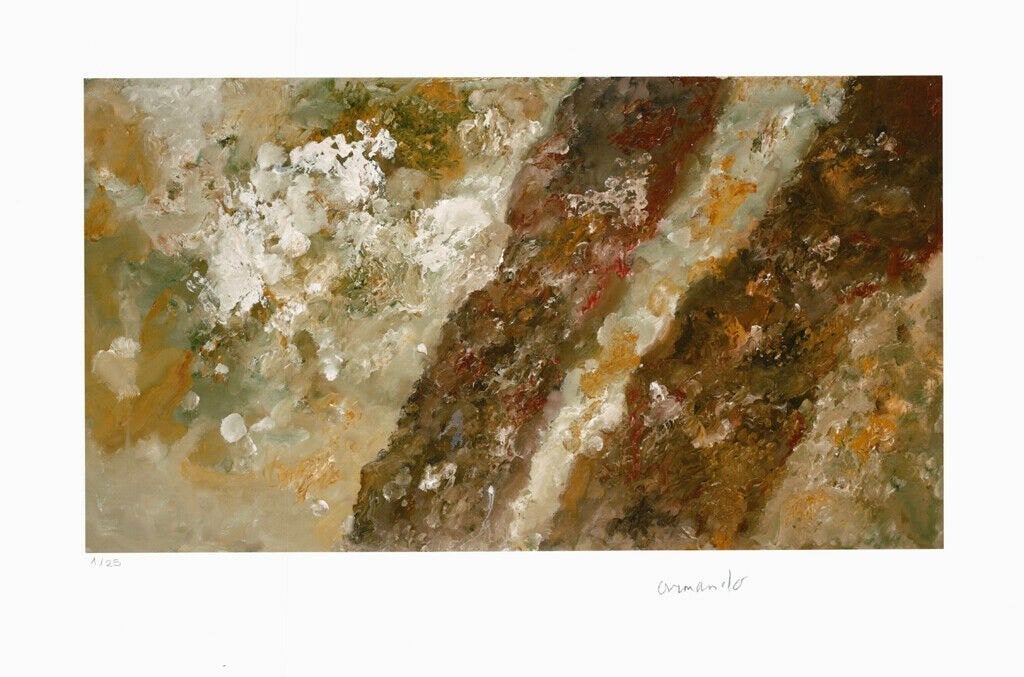 Armando A'dam(1929)Giclee op Papier "De Bomen bruin" Ges Gen, Antiek en Kunst, Kunst | Litho's en Zeefdrukken, Gesigneerd, Ophalen of Verzenden