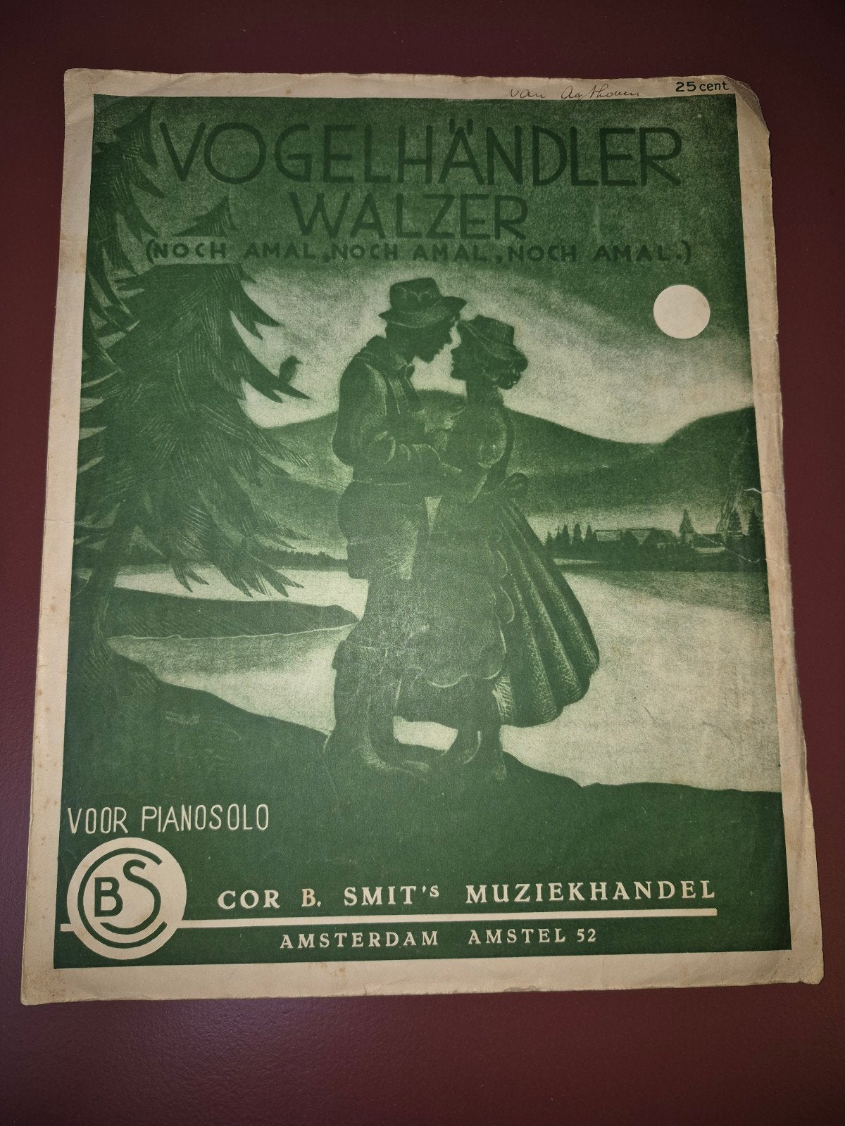 Vogelhändler Walzer - Pianomuziekblad (oud), Ophalen of Verzenden