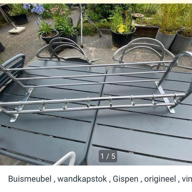 Gispen wandkapstok te koop, Huis en Inrichting, Zo goed als nieuw, Minder dan 100 cm, Metaal, Ophalen
