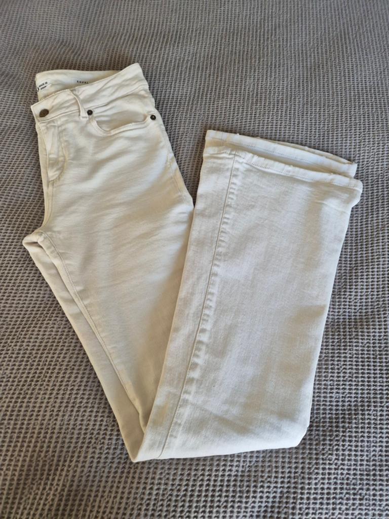 Lois jeans ecru raval high rise flair 27/32, Verzenden, Wit, Zo goed als nieuw, Lois