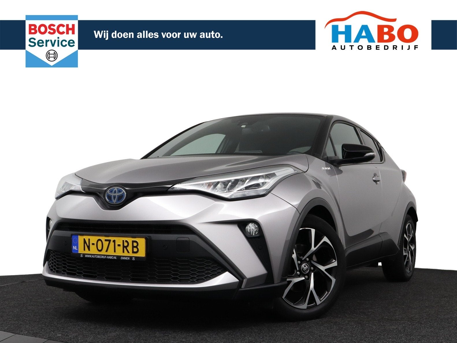 Toyota C-Hr 1.8 HYBRID STYLE CVT AUTOMAAT ECC/CRUISE/NAV/CAM, Auto's, Stof, 4 cilinders, Hybride Elektrisch/Benzine, SUV of Terreinwagen