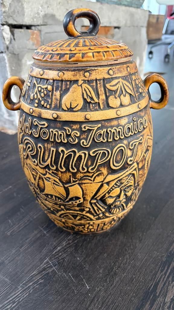 Vintage Old Tom's Jamaica Rumpot - West - Duitsland keramiek, Ophalen of Verzenden