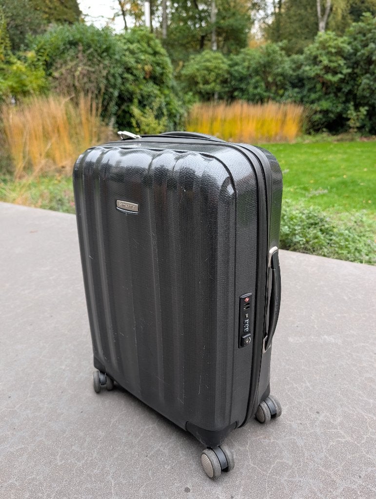 Set van 2 valiezen Samsonite Spinner, Gebruikt, 45 tot 55 cm, Ophalen of Verzenden, 70 cm of meer