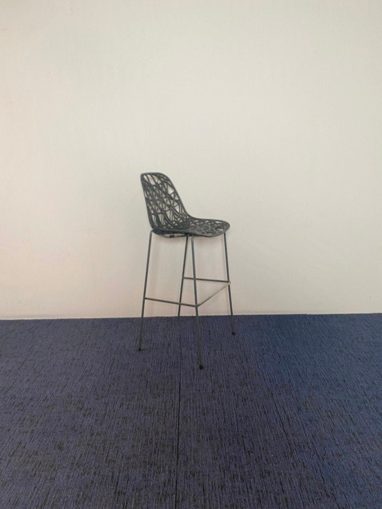 16 x Barkruk Crassevig Nett 82 - kunststof - antraciet, Ophalen, Met voetsteun, 60 tot 90 cm, Metaal