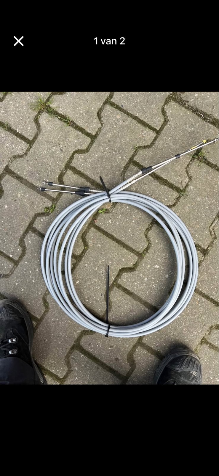 2 morse kabels 16ft, Verzenden, Gebruikt, Motor en Techniek