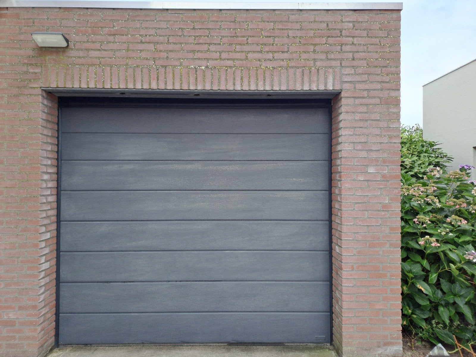 Garagedeur sectionaal, antraciet, Ophalen