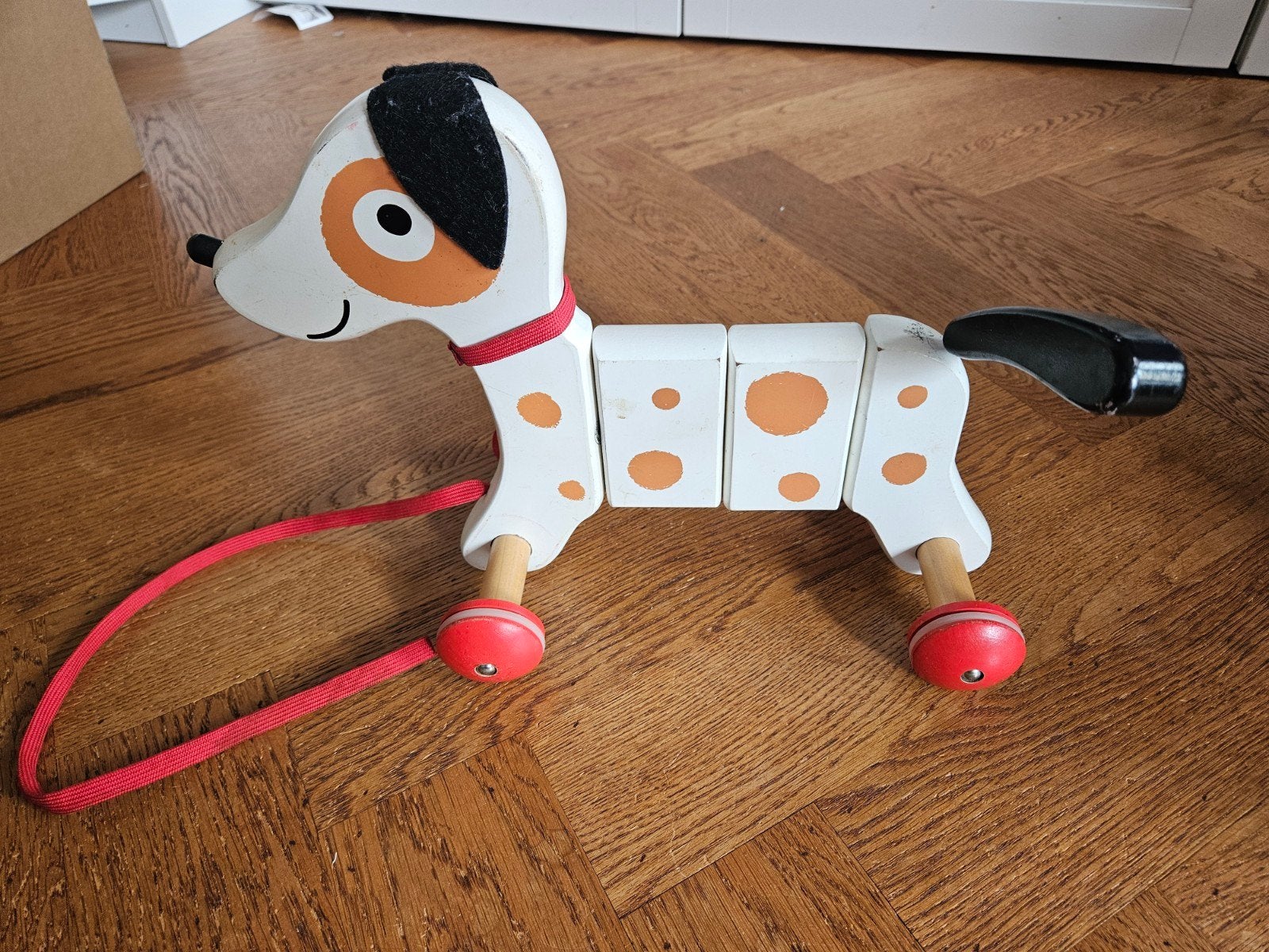 Leuk houten trekhondje - Janod, Kinderen en Baby's, Speelgoed | Houten speelgoed, Ophalen of Verzenden, Gebruikt