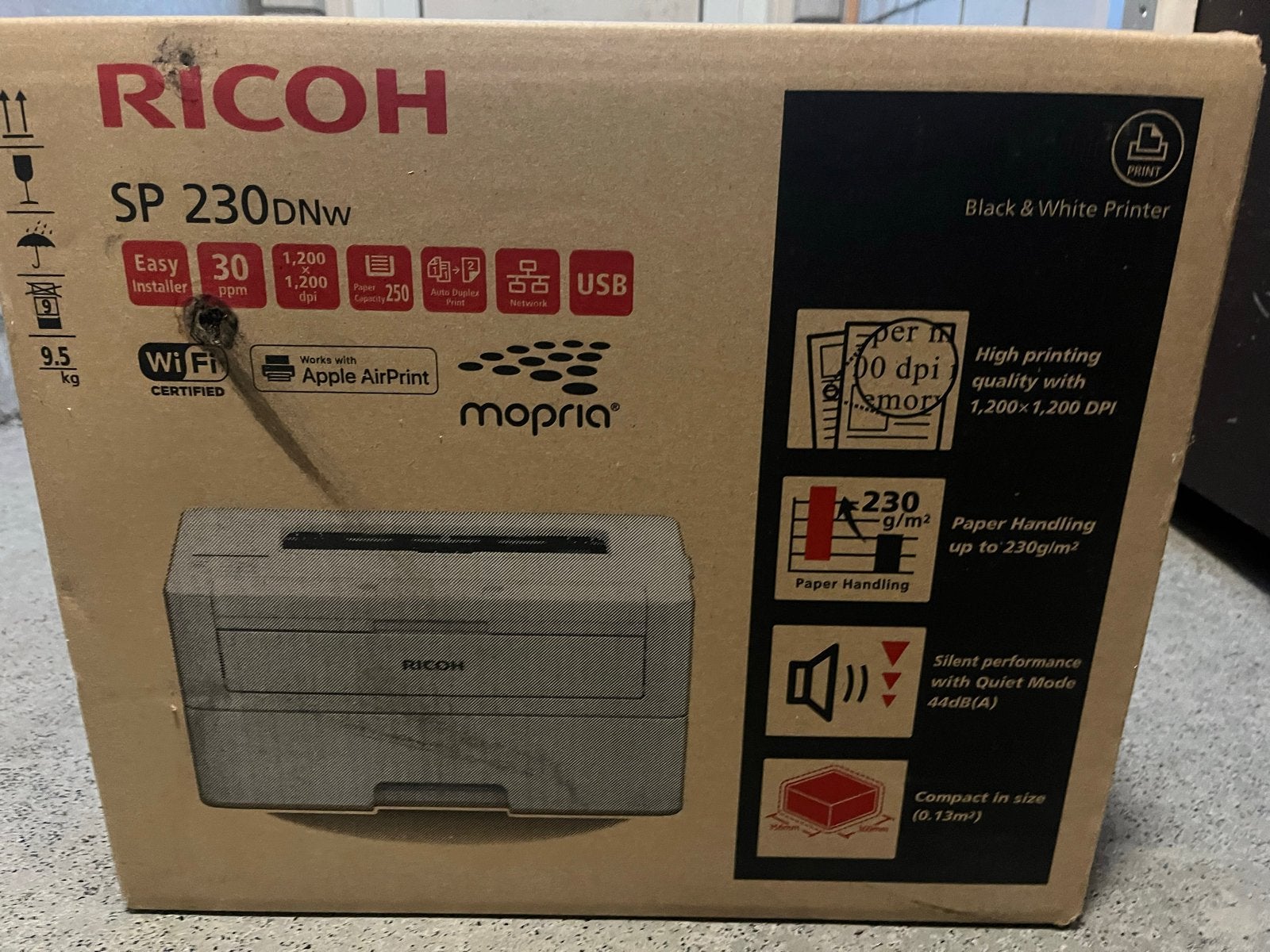 Ricoh SP 230DNw Zwart-wit Laserprinter met Wi-Fi, Computers en Software, Zwart-en-wit printen, Printer, Nieuw, Ophalen of Verzenden