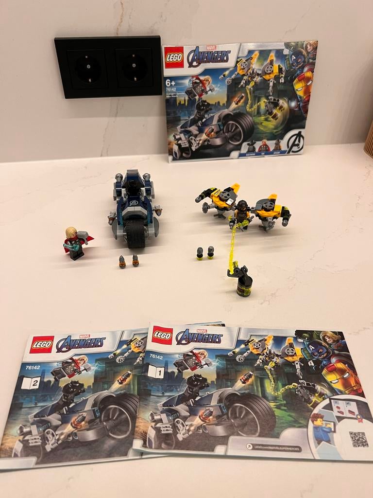Lego 76142 Avengers Speeder Bike Attack, Gebruikt, Marvel, Lego, Ophalen of Verzenden