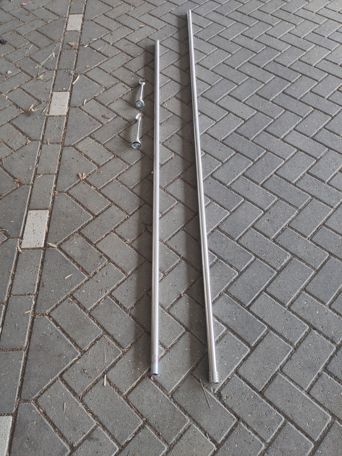 Set van 2 gordijnroedes met houders, Ophalen of Verzenden, Gebruikt