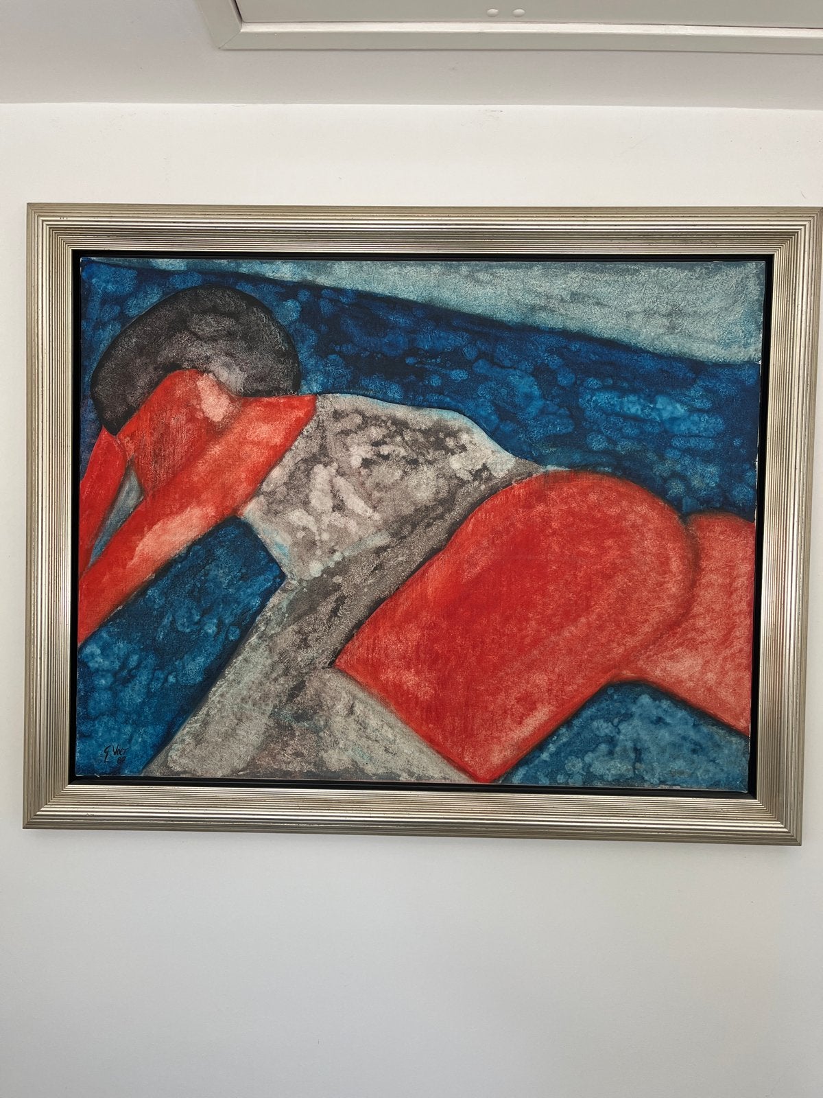 Abstract Schilderij van G. Voet (1982), Ophalen