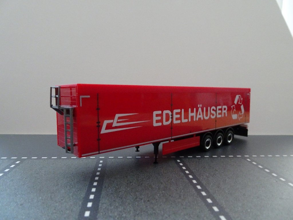 924 herpa walking floor oplegger edelhauser 1:87 truck trein, Hobby en Vrije tijd, Modelauto's | 1:87, Ophalen of Verzenden, Nieuw
