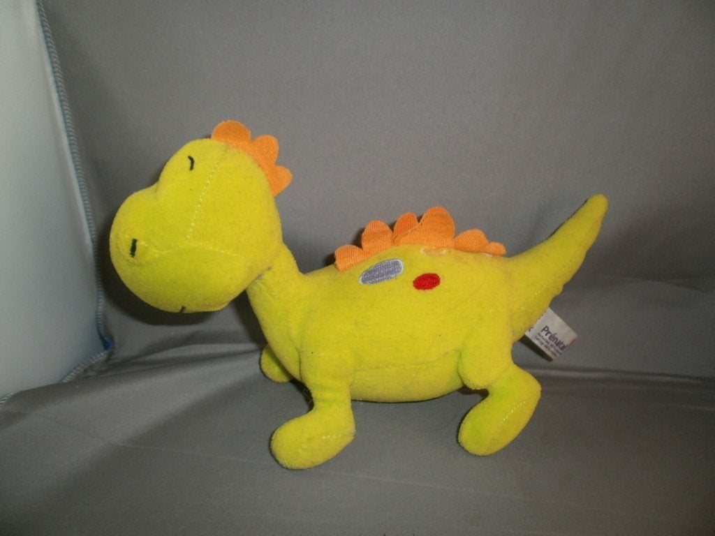 Prénatal dino draak er was eens groen/oranje velours 24 cm, Groen, Prénatal, Dinosaurus, Ophalen of Verzenden
