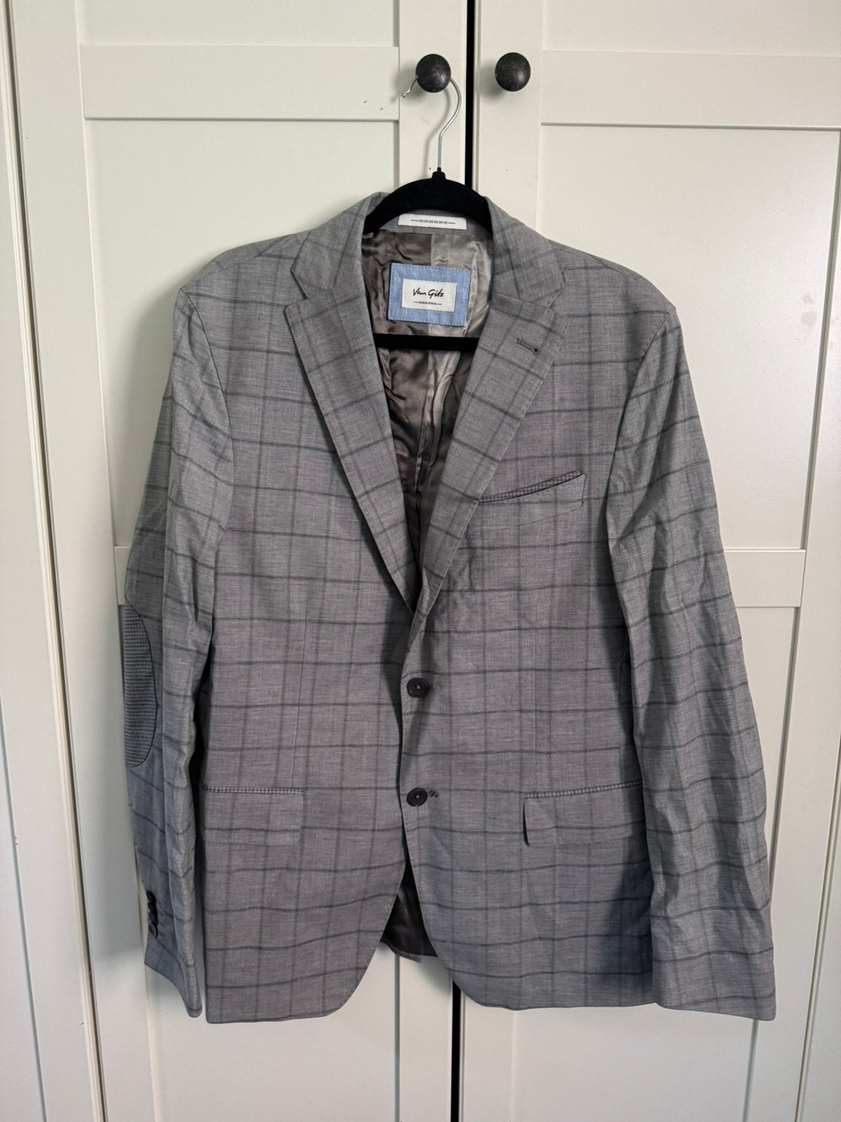 Van gils colbert grijs maat 50 / M, Kleding | Heren, Ophalen of Verzenden, Zo goed als nieuw, Maat 48/50 (M), Grijs