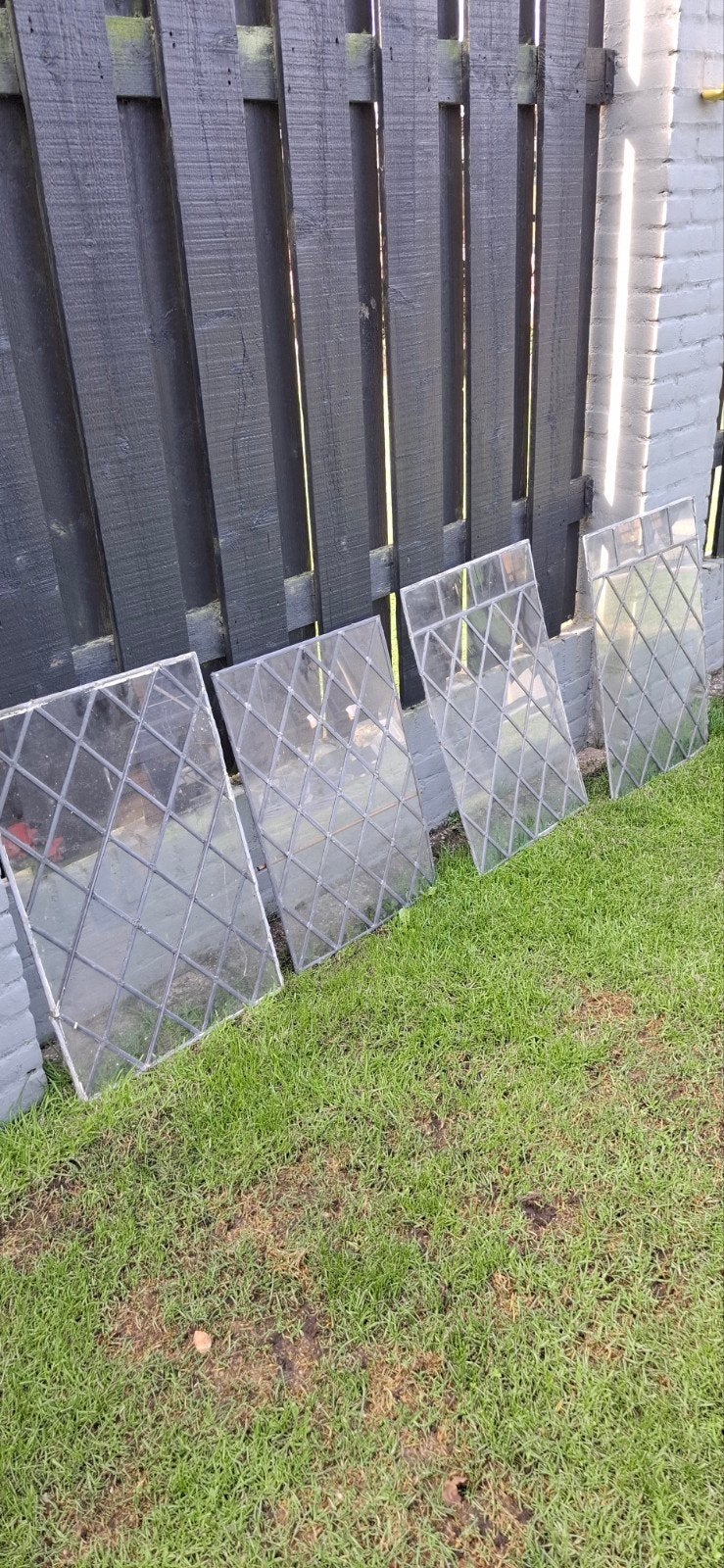 Antiek glas in lood ,voor hobbyisten, Doe-het-zelf en Verbouw, Glas en Ramen, Ophalen