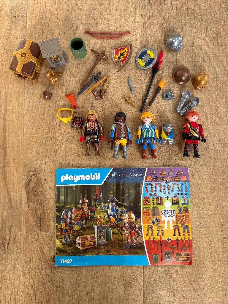 Playmobil Novelmore Set 71487 - Ridders en Accessoires, Complete set, Ophalen of Verzenden, Zo goed als nieuw, Figuren