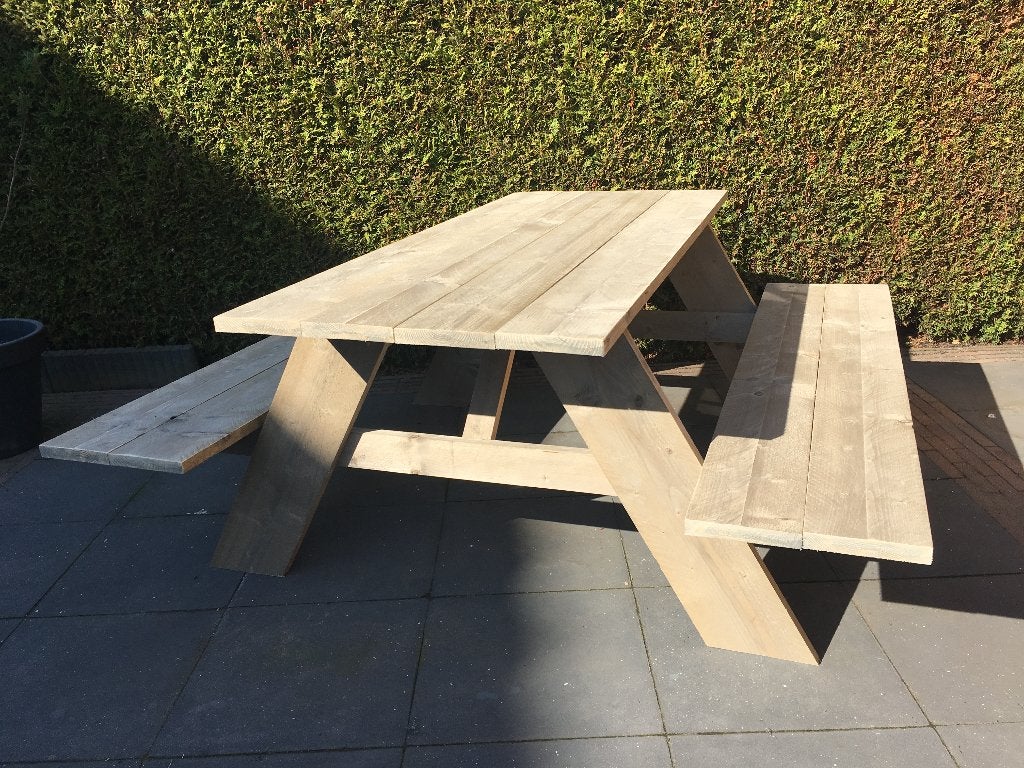 Picknicktafel, makkelijke instap. Snelle levering, Ophalen of Verzenden, Nieuw, Onbekend, Overige gebieden