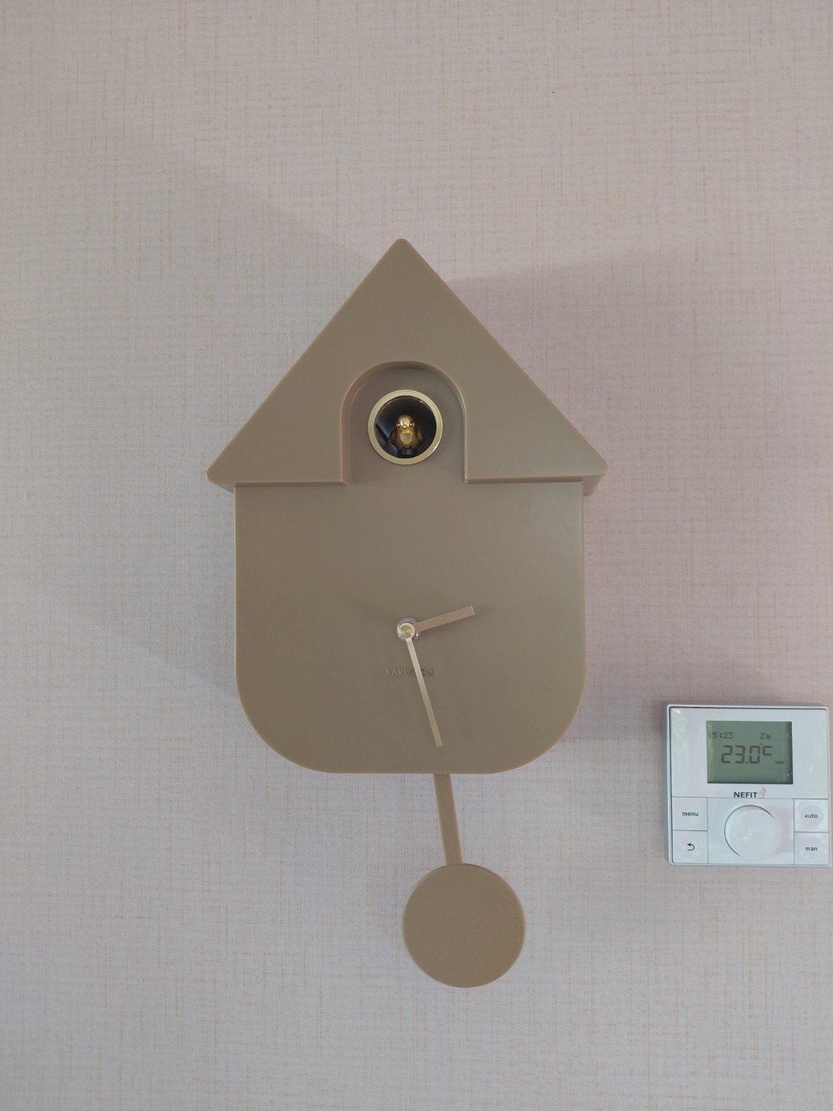Karlsson Koekoeksklok - Modern Design, Ophalen, Zo goed als nieuw, Analoog, Wandklok