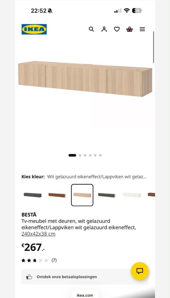 Te koop kast van IKEA nieuw in doos nog niet opengemaakt!, Ophalen of Verzenden, Nieuw, 25 tot 50 cm, 100 tot 150 cm