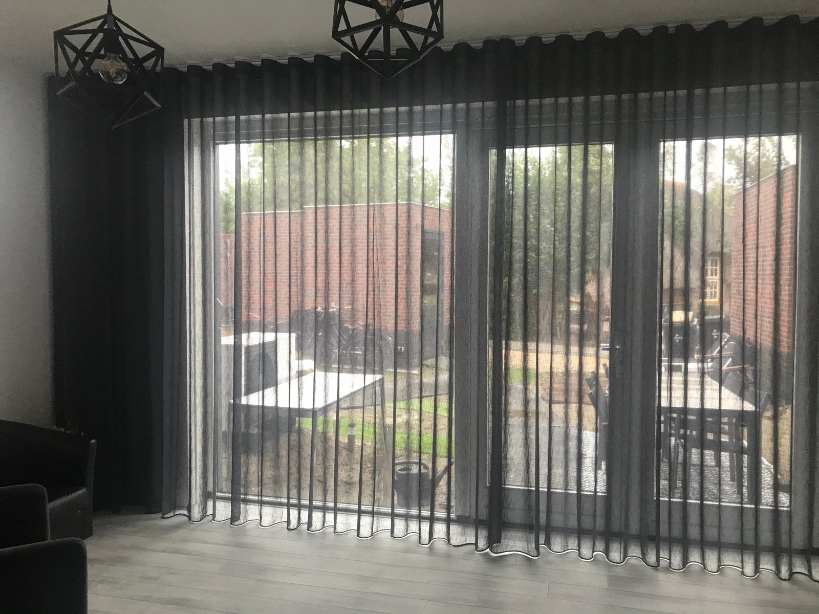 4 stuks moderne hanglampen - per stuk te koop, Ophalen, Zo goed als nieuw, Metaal, 75 cm of meer