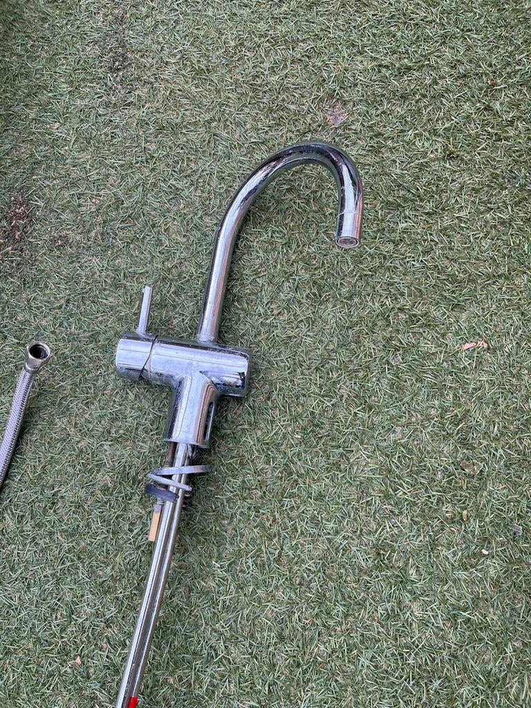 Gootsteen met mengkraan, Ophalen, Gebruikt, Overige kleuren, 50 tot 100 cm