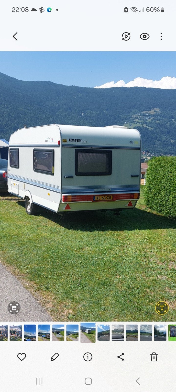 Hobby Classic Caravan 1995!, Caravans en Kamperen, Standaardzit, Gascomfoor, Hobby, Omvormbare zithoek