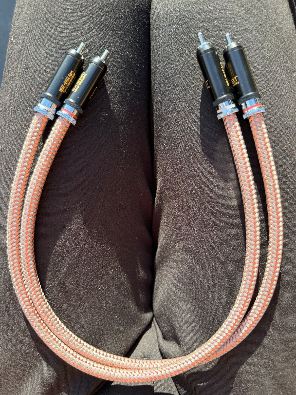 WBT-0102 Ag Interlink Kabels - Hoge Kwaliteit Audio, Ophalen of Verzenden, Zo goed als nieuw, Minder dan 2 meter, Interlink-kabel