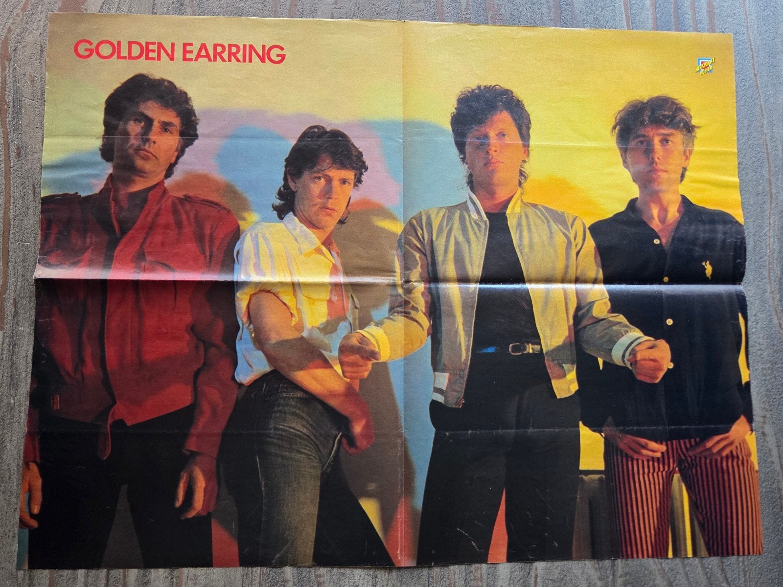 Vintage Golden Earring Poster, Verzamelen, Posters, Rechthoekig Staand, Ophalen of Verzenden, Zo goed als nieuw, A1 t/m A3