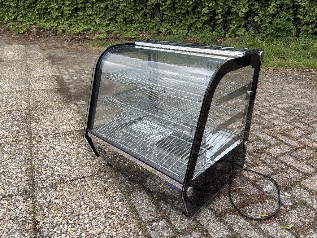 Warm vitrine - Horeca, zwart / zilver, Ophalen, Gebruikt