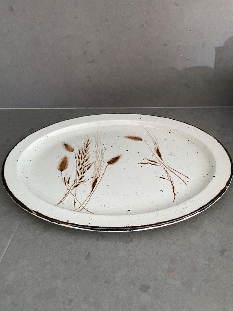Grote ovale serveerschaal van Midwinter Wild Oats, Ophalen of Verzenden, Wedgwood, Porselein, Schaal of Schalen