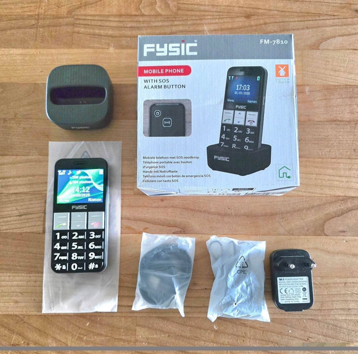 Fysic FM-7810 Mobiele Telefoon met SOS Alarmknop, ZGAN, Overige modellen, Ophalen of Verzenden, Zonder simlock, Zonder abonnement