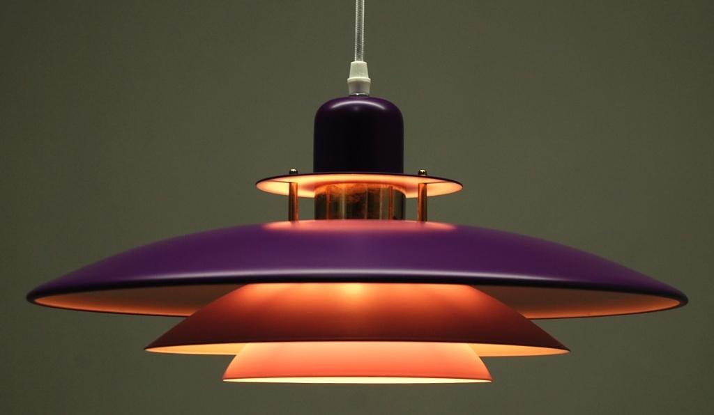 Vintage 1990's Skandinavische hanglamp, Vintage MCM, Zo goed als nieuw, Minder dan 50 cm, Vintage MCM