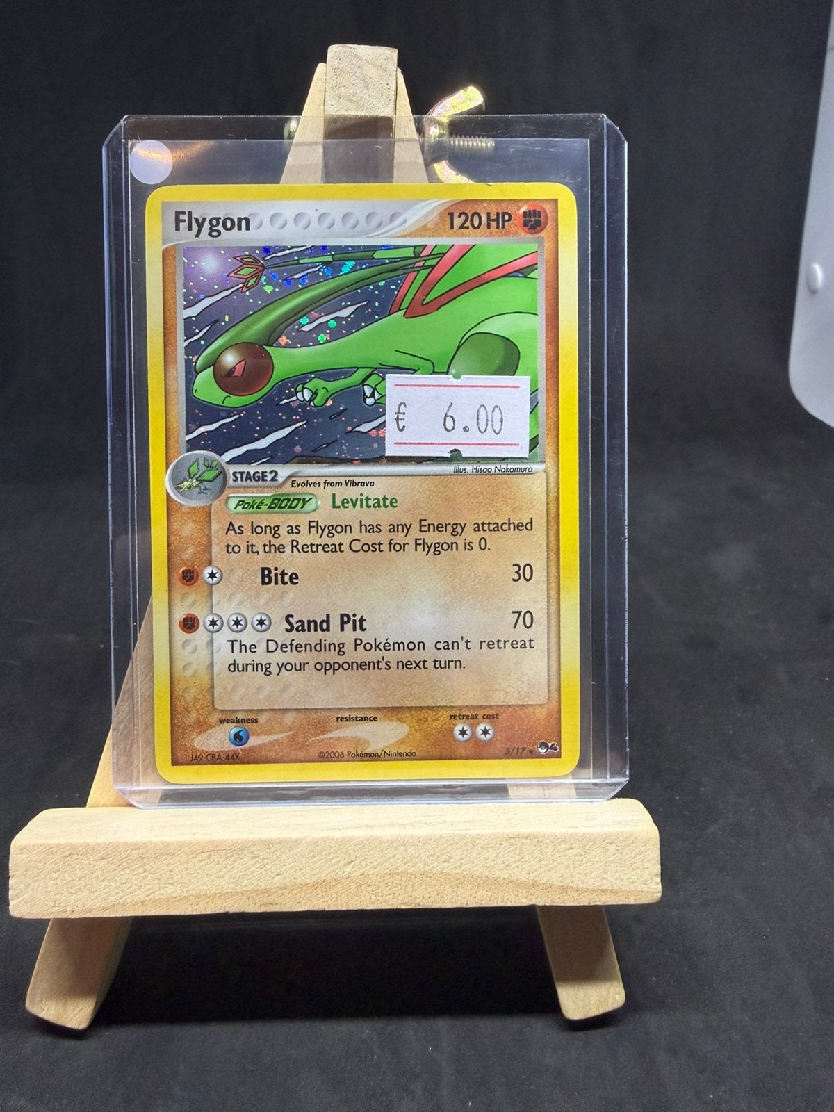 Flygon 3/17 holo exc/exc, Ophalen of Verzenden, Zo goed als nieuw