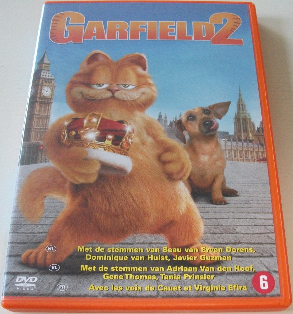Dvd *** GARFIELD 2 *** Het is geweldig om Koning te zijn!, Animatie, Amerikaans, Ophalen of Verzenden, Zo goed als nieuw
