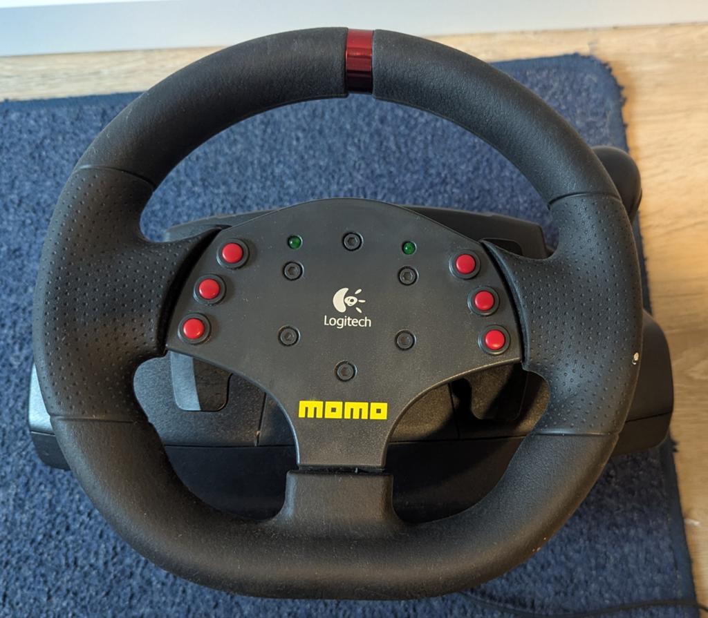 Logitech MOMO Racing met Force Feedback (PC), Computers en Software, Ophalen of Verzenden, Gebruikt, Logitech