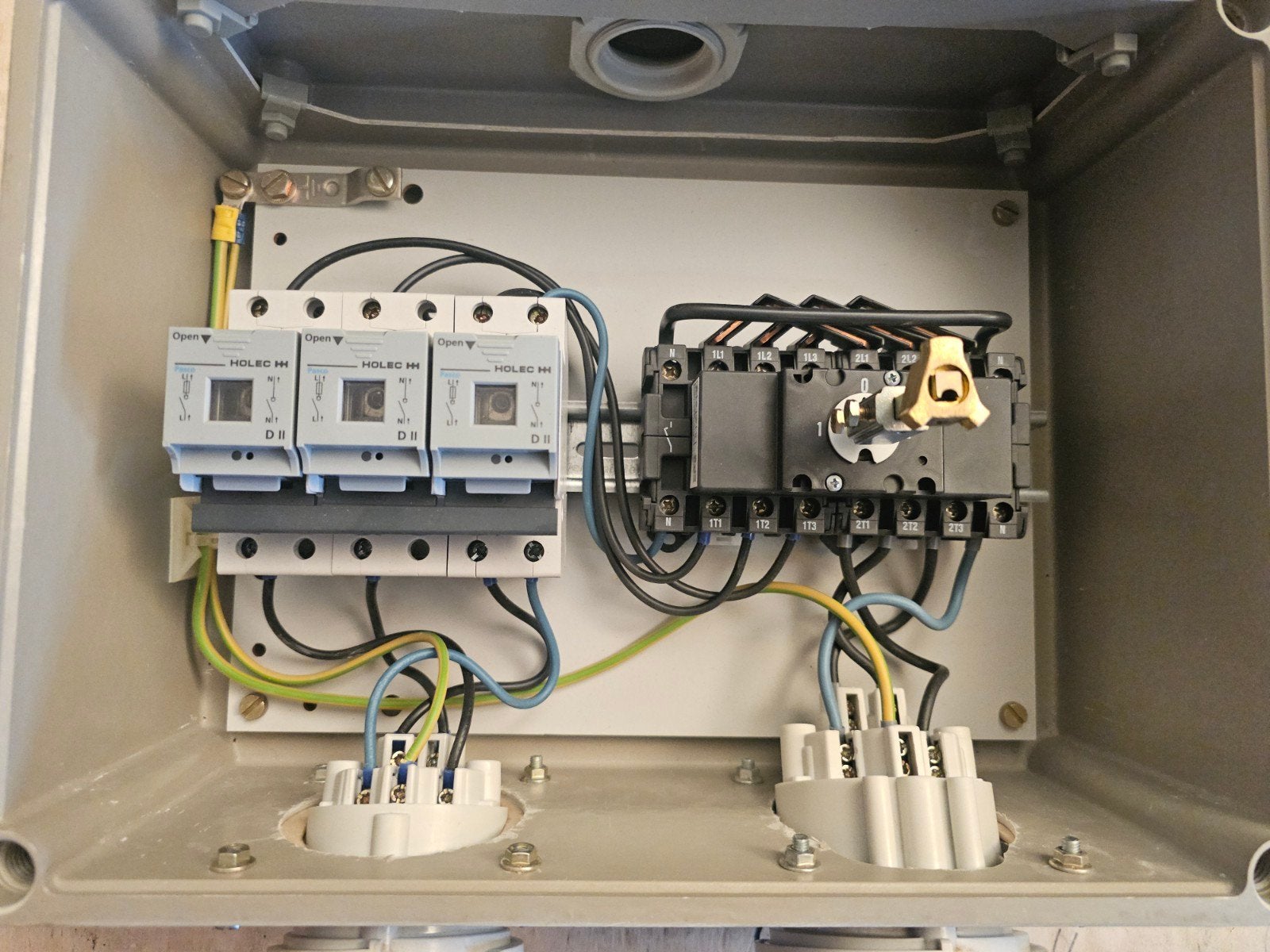 Krachtstroom verdeelbox met net/generator omschakelaar, Ophalen of Verzenden, Nieuw, Overige typen